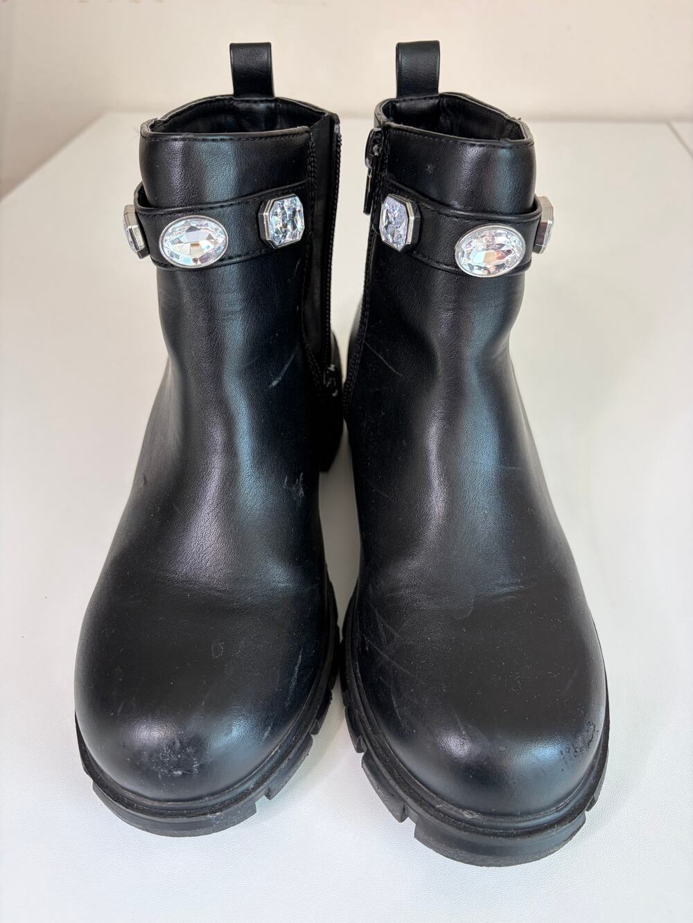 Soda Black Ankle Youth Boot Sz 4 Girls #Embellished #Bedazzled